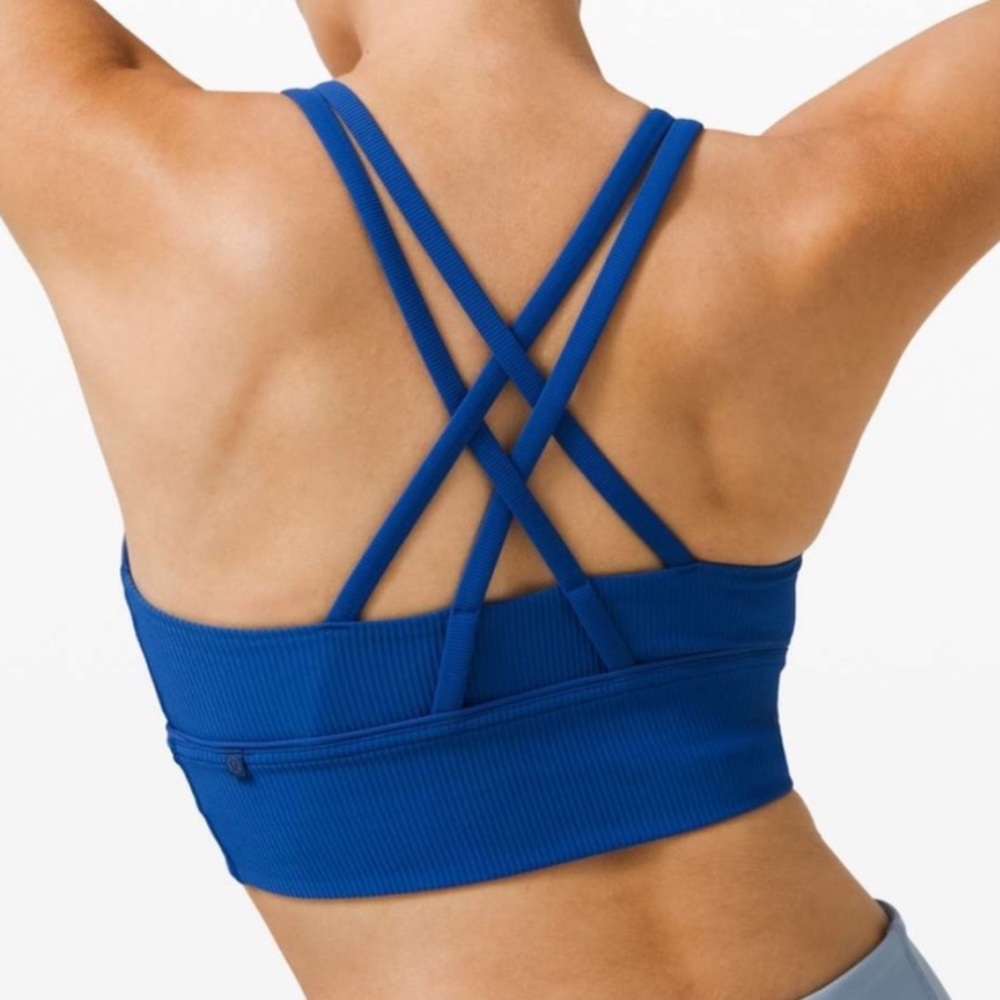 NWT lululemon energy bra long line rib size 4